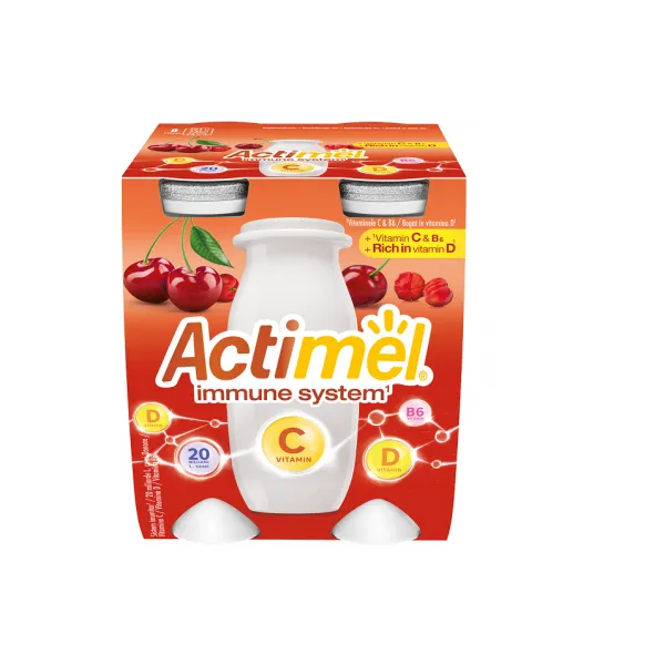 Actimel iaurt cu cirese suc de acerola si vitamina C 4 x 100 g - image 2