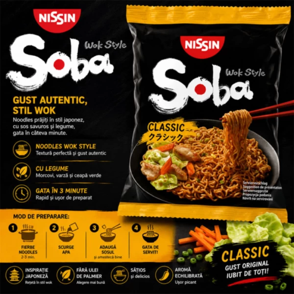Soba Bag Taietei Instant Classic 109 g Wok - image 2