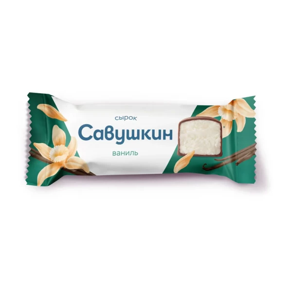 Сырок глазированный ваниль 23%, 40 г, Савушкин - image 1