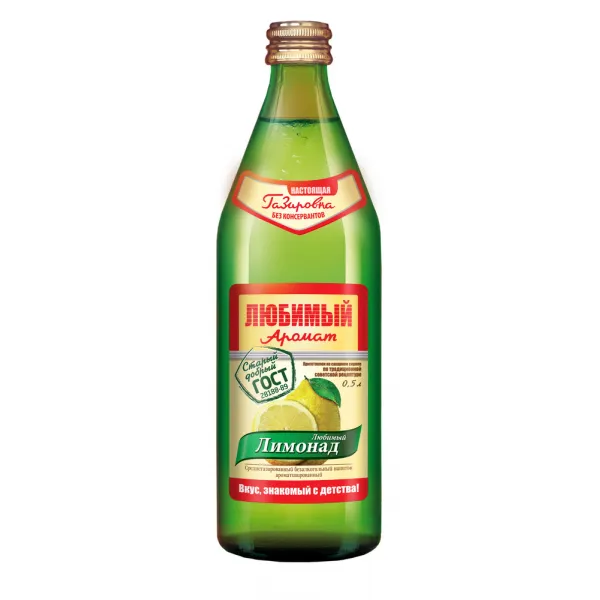 Газированный напиток Любимый аромат Лимонад 0,45 л - image 1