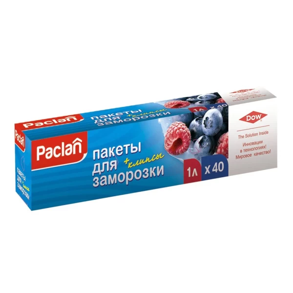 Paclan Пакеты для замораживания, 1 л, 40 шт - image 2