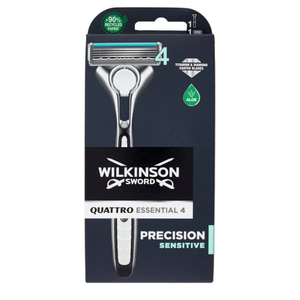 Wilkinson Sword Titanium Sensitive Aparat de ras 4 lame+1 rezerva - image 1