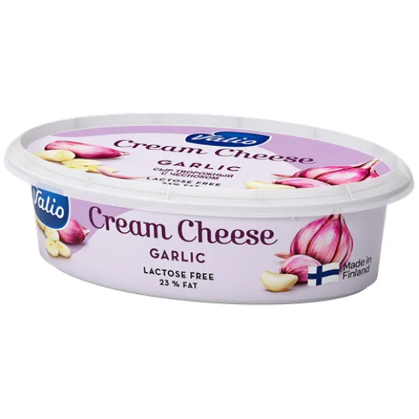 Valio Crema de brinza cu usturoi fara lactoza 180g - image 1
