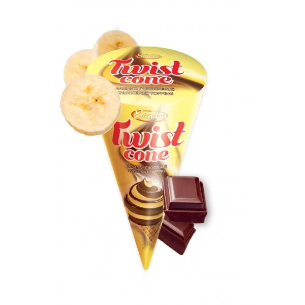 Twist Cone Банан & шоколад 145g - image 1