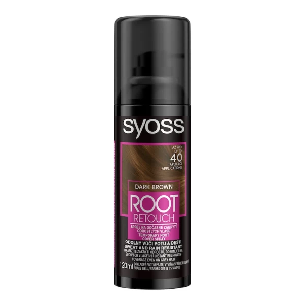 Syoss Spray colorant pentru radacina Retoucher Castaniu inchis, 120 ml - image 1