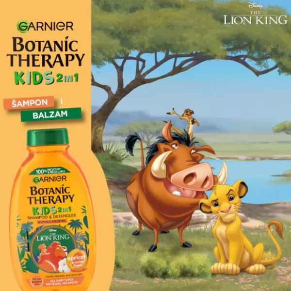 Garnier Botanic Disney Sampon 2in1 Kids 250 ml Caise - image 2