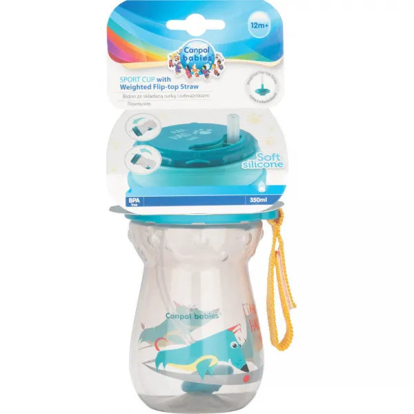 Cana cu pai anti-varsare Canpol (9+ luni), 350 ml - image 1