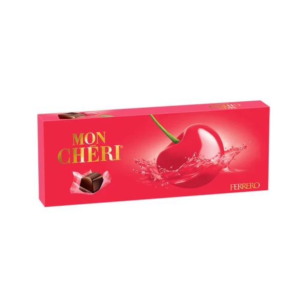 Ferrero Mon Cheri Ciocolata umpluta cu cirese in lichior 105 g - image 1