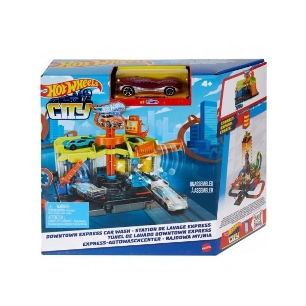 Set de joaca City Downtown Spalatorie auto Express Hot Wheels Hot - image 1