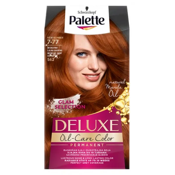 Palette Vopsea de par Deluxe 7-77 Aramiu Intens Stralucitor - image 1