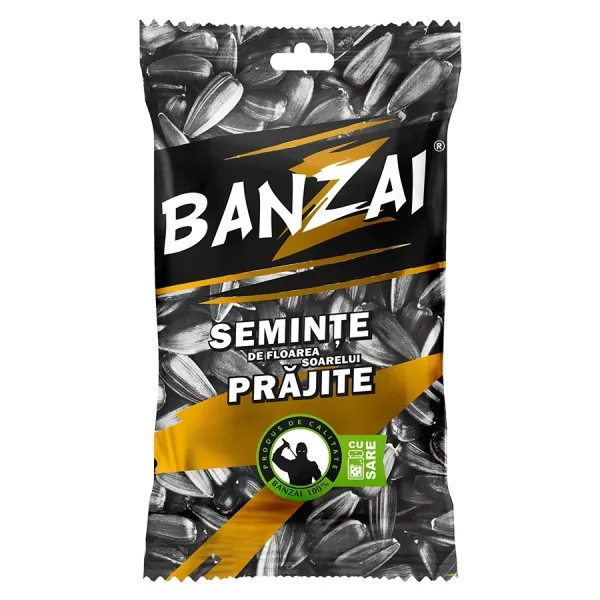 Семечки подсолнуха Banzai с белой солью 120г - image 1