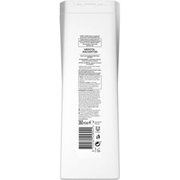 Clear Шампунь против перхоти 360мл Ice Cool Menthol 2в1 - image 2
