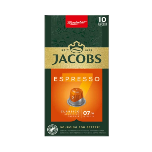 Jacobs Кофе Espresso Classico Capsule №7, 10 шт - image 1