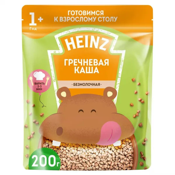 Heinz Я большой Каша гречневая без молока (12+ месяцев), 200 г - image 1