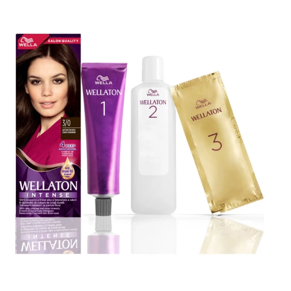 Wellaton Vopsea de par Saten inchis 3/0, 110ml - image 2