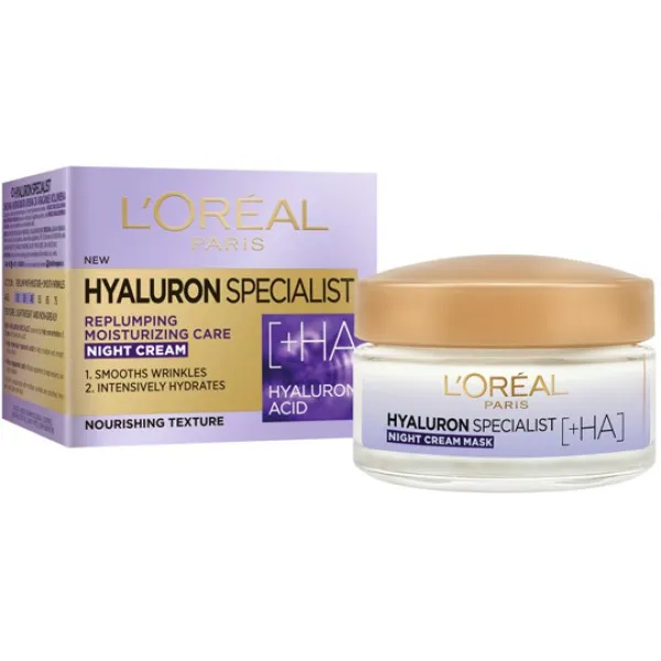 L'Oreal Crema antirid Hyaluron Specialist cu acid hialuronic 50ml de noapte - image 1