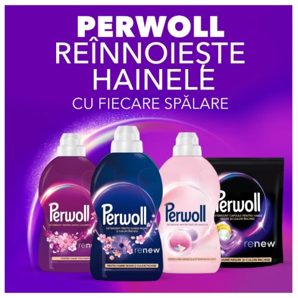 Perwoll Жидкий стиральный порошок Renew Dark Bloom, 40 стирок, 2000 мл - image 6