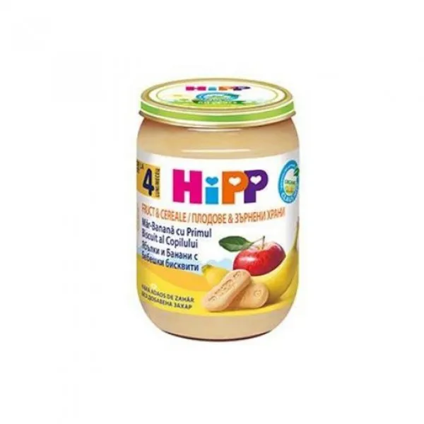 HiPP Piure de mere cu banane si biscuiti (4+ luni), 190 g - image 2