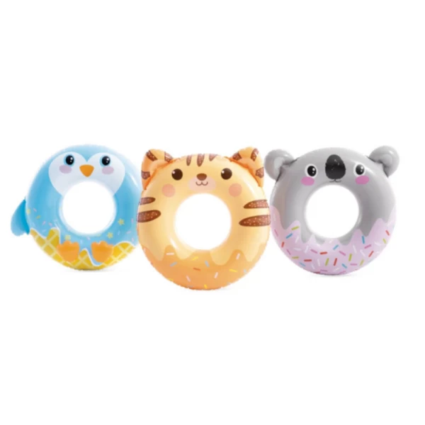 Colac gonflabil de înot cu design animal 76 cm, max. 40 kg, 3 modele, 8+ ani, Intex (59266) - image 2