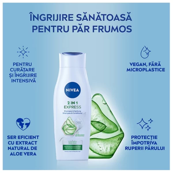 Nivea Sampon 2in1 Hair Care Express 400 ml - image 3