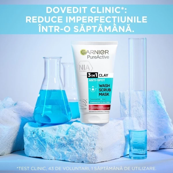 Гель для очищения 3 в 1 Skin Naturals Pure Active, 150 мл, Garnier - image 5