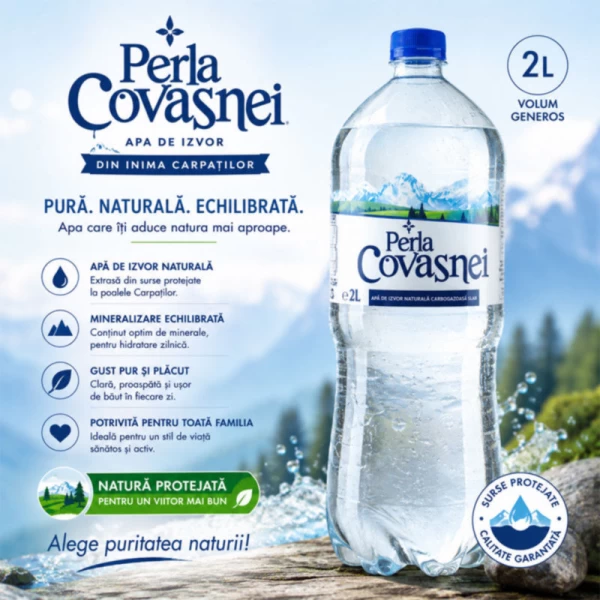 Perla Covasnei Apa minerala carbogazoasa 2 l - image 2