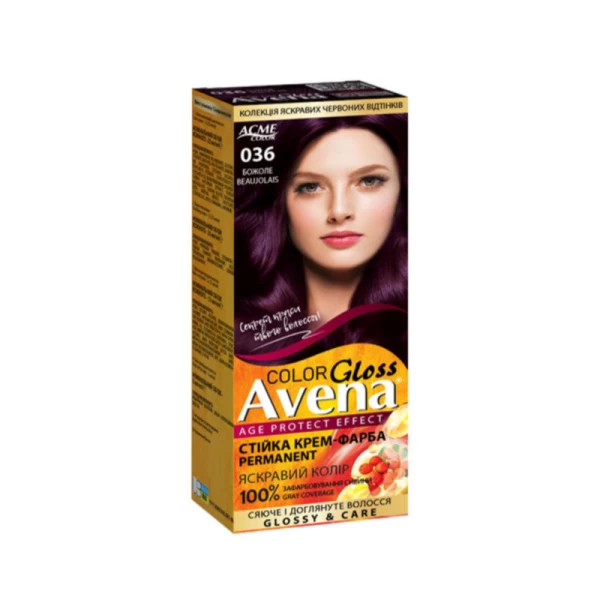Краска для волос ACME Рябина Avena, 036 - Божоле, 100 мл - image 1