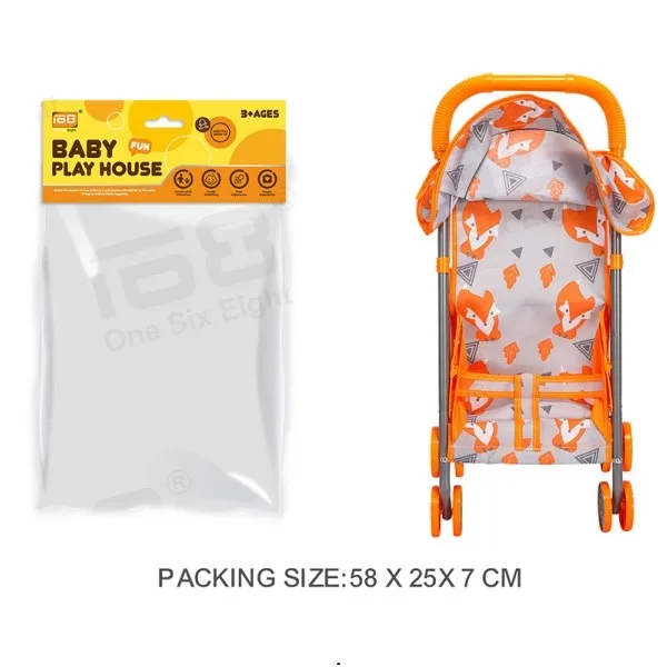 ESSA Carucior pentru papusi cu impreu orange - image 3