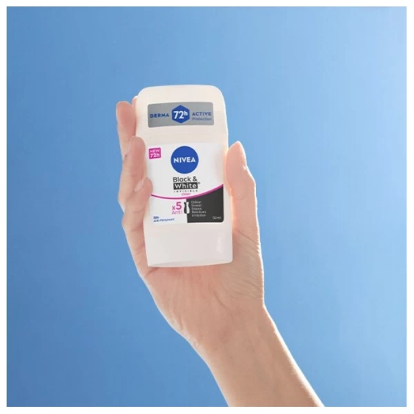 Nivea Дезодорант-стик Black&White Clear 50 мл - image 2