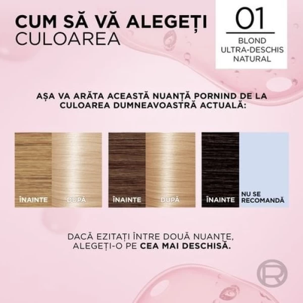 Excellence Vopsea de par 01 Blond Ultra Deschis Natural - image 6
