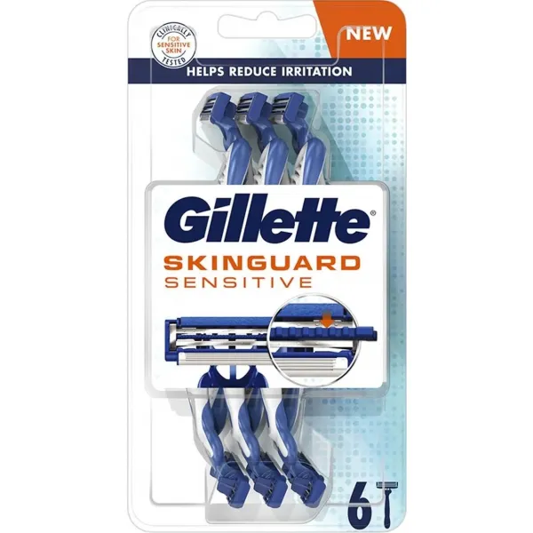 Одноразовая бритва Gillette Skinguard Sensitive, 6 шт. - image 1