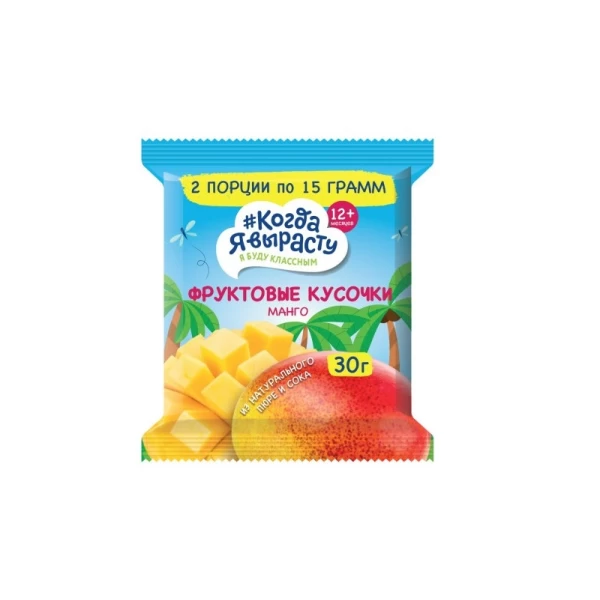 Cand o sa cresc Bucati de fructe mar si mango (12 luni +) 30 gr - image 1
