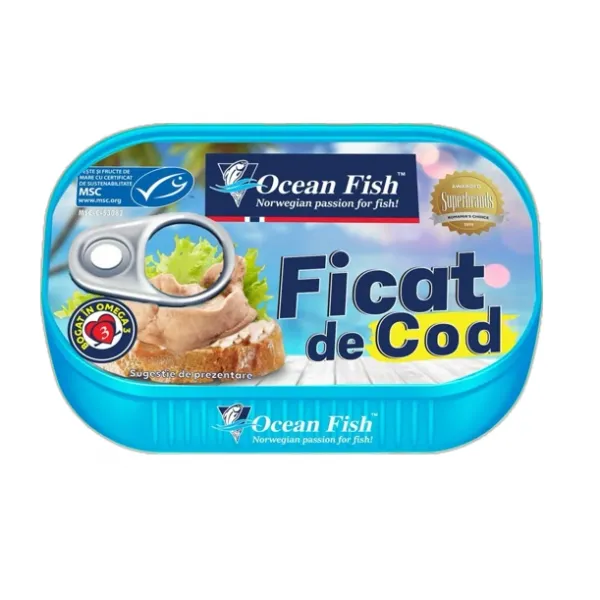 Ocean Fish Натуральная печень трески 120г - image 1