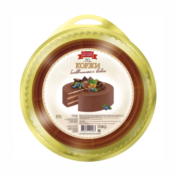 Blat pentru tort cu cacao temnii Russkii biskvit 400gr - image 1