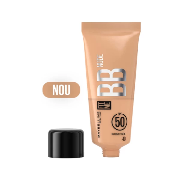 Maybelline Crema BB Fit Me SPF 50 Nuanța 40, hidratare și protecție UV, 30 ml - image 2
