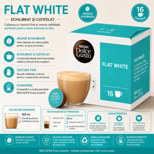 Nescafe Dolce Gusto Cafea capsule Flat White 16 capsule 187,2 g - image 2