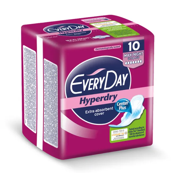 Everyday Absorbante Hyperdry Ultra Plus Maxi Night 10buc - image 1