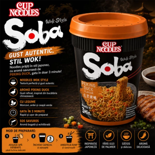 Soba Cup Taietei Instant Peking Duck 87 g Wok - image 2