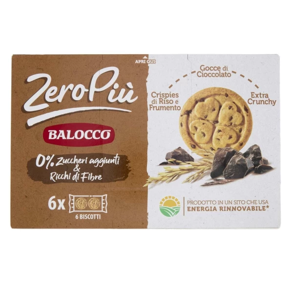 Balocco Biscuiti Zero crocanti cu ciocolata 210 g - image 1