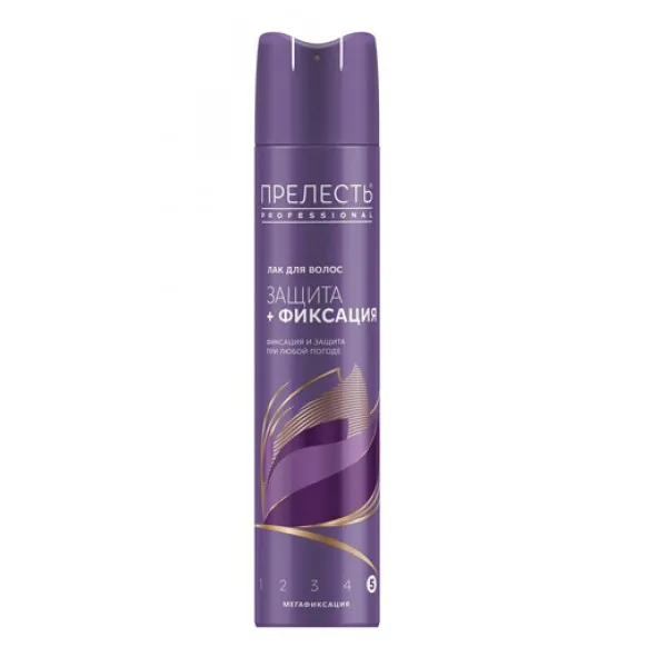 Лак для волос Прелесть Professional Защита мегафиксация 300 мл - image 1
