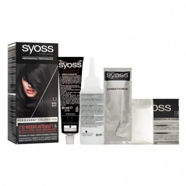 Syoss Vopsea de par 1-1 Negru - image 2