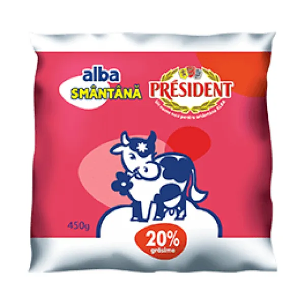 Сметана President Alba 20% 450г - image 1