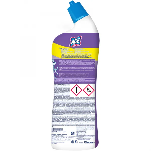 Ace Inalbitor si degresant toaleta 750ml Ultra Power Gel Fresh - image 2