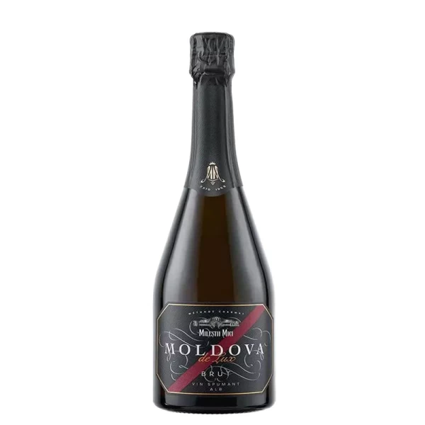 Milestii Mici Moldova de Lux Vin spumant alb brut, 0,75 l - image 1