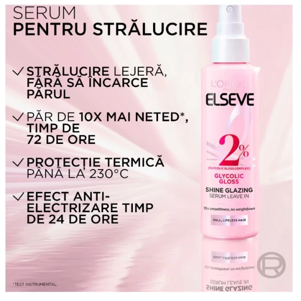Elseve Glycolic Gloss Несмываемая сыворотка для блеска волос, 2% Комплекс для блеска с гликолевой ки - image 3