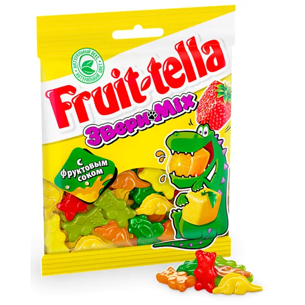 Marmelada Fruit-tella Zoo Mix 150g - image 2