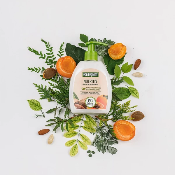 Cosmeplant Sapun lichid cremos Nutritiv Uleiuri de migdale si caise 400 ml - image 2