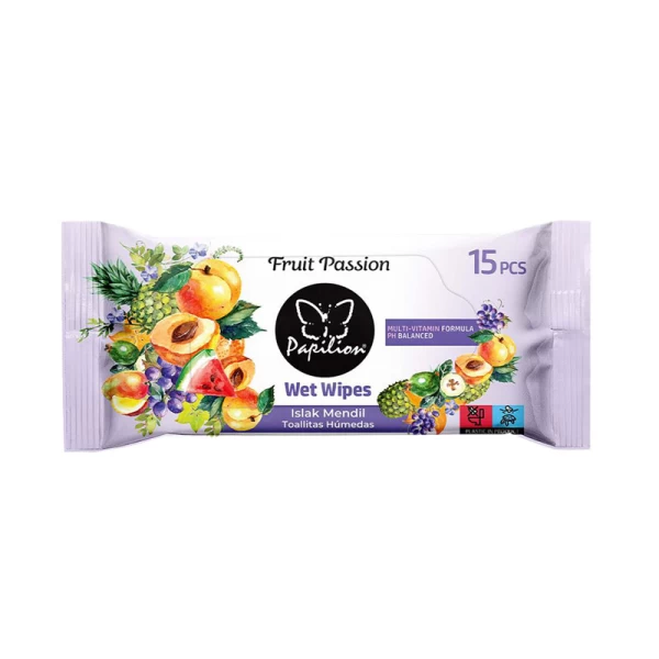 Papilion servetele umede 15 buc Fruit Passion - image 1