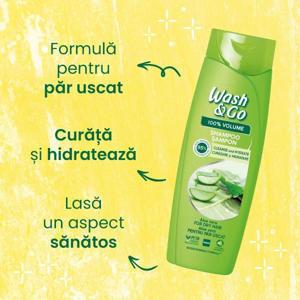 Шампунь Wash&Go для сухих волос с алоэ вера, 400 мл - image 4