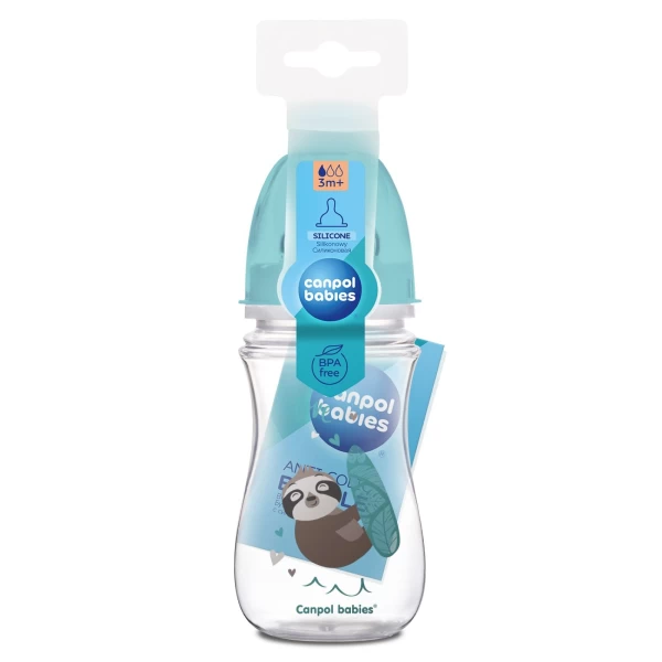 Canpol Cana de invatare cu sistem anti-varsare "Animals" (6+m) 240 ml - image 1